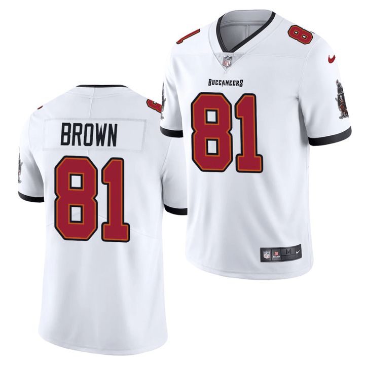Men Tampa Bay Buccaneers #81 Antonio Brown Nike White Vapor Limited NFL Jersey->tampa bay buccaneers->NFL Jersey